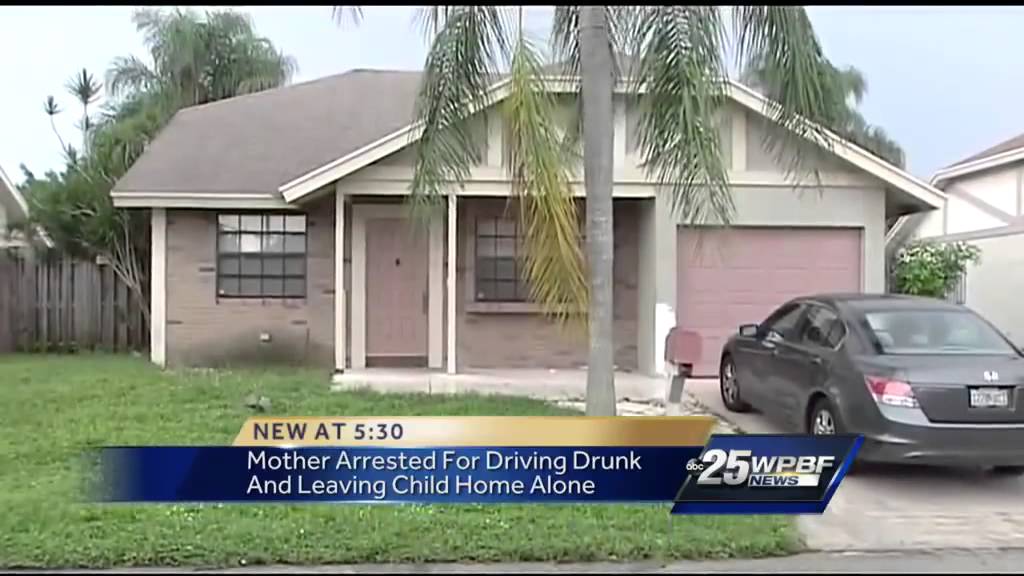 Boca mom arrested for DUI, leaving child home alone - YouTube