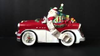 Fitz and Floyd Merry & Bright Santa in Car