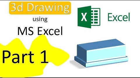 Making 3d drawing in Excel : Part 1 of 3 @CADCAMTutorials