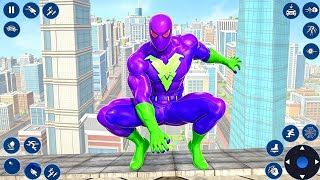 Spider Fighting Rope Hero Rescue Extreme 3D - Android Gameplay screenshot 4