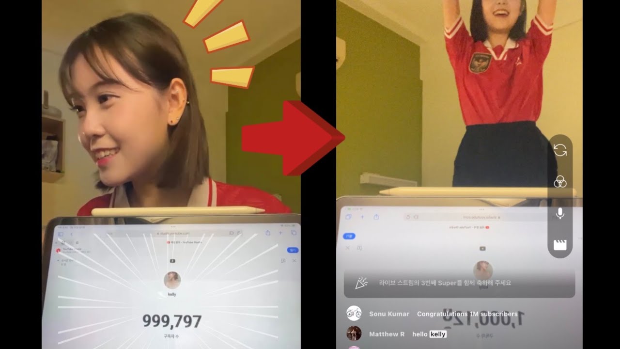1 Million Subscribers Count | Live 💗 - YouTube