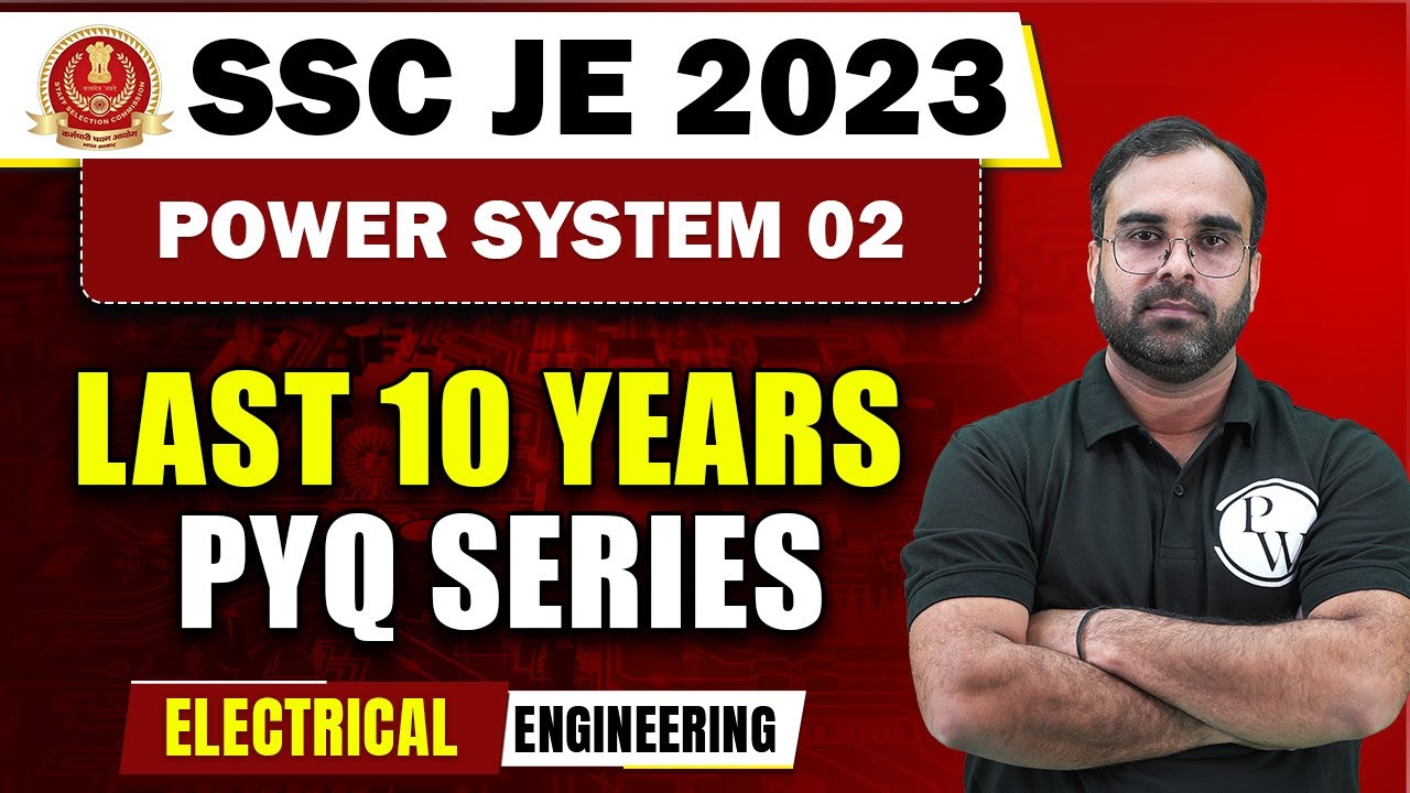 Power System 02 | SSC JE Previous Year Question Paper | Electrical Engineering | SSC JE 2023