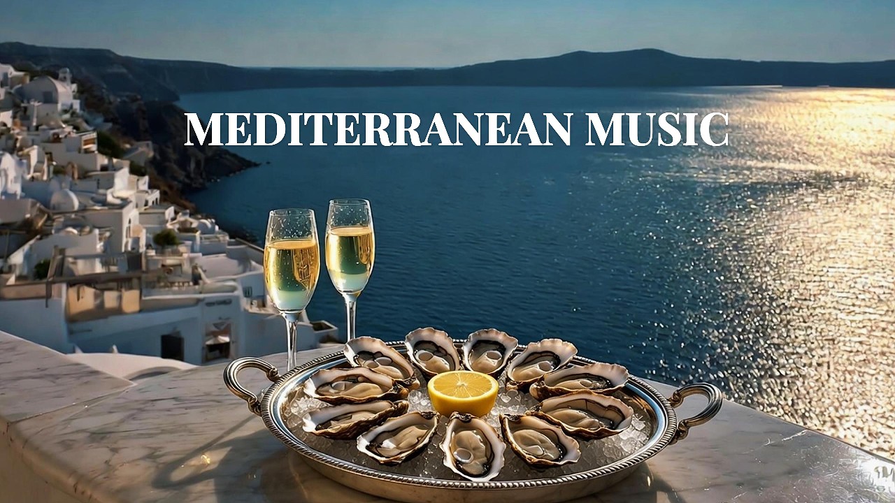 Warm Mediterranean Music | Summer in Santorini – Greek Island Ambience