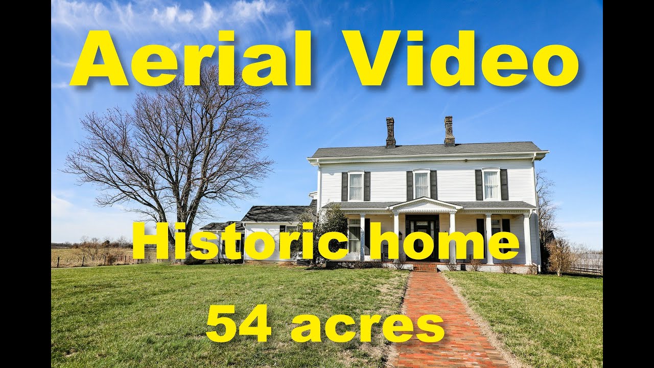 SOLD !! 1880's Historic home on 54 acres for sale 550 Fosters Lane in beautiful Stanford KY