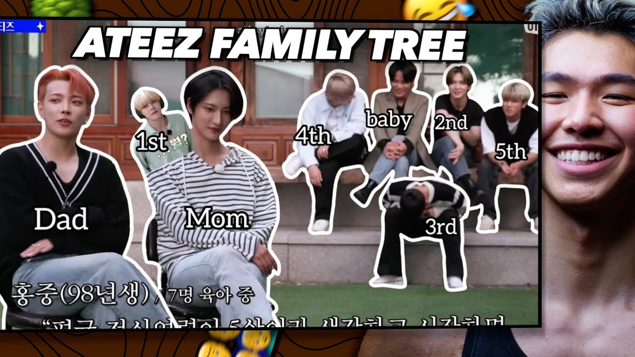 Реакция спортсмена на ATEEZ и их генеалогическое древо