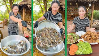 Cooking With Sros; Mommy Chef Cook Tasty Soft Shell Crab Recipe For Crispy Chef Sros Cooking