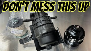 DIY Mistakes | Duramax 3.0 Fuel Filter Replacement up close
