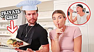 Hiring a Private Chef and Pretending I Cooked it Prank On Husband