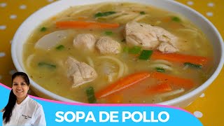 SOPA DE POLLO CON VERDURAS | FACIL Y SALUDABLE