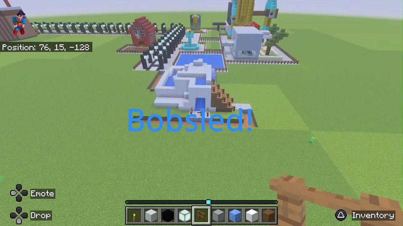 45 Subscriber Special- Building A Bobsled Hill In Minecraft
