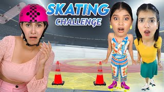SKATING Challenge | Living On Wheels For 24 Hours | DIY Queen