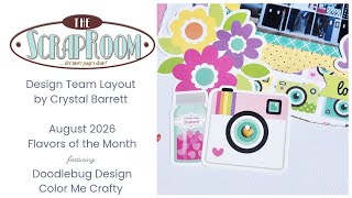 The ScrapRoom DT layout using the August 2026 FOTM kits 