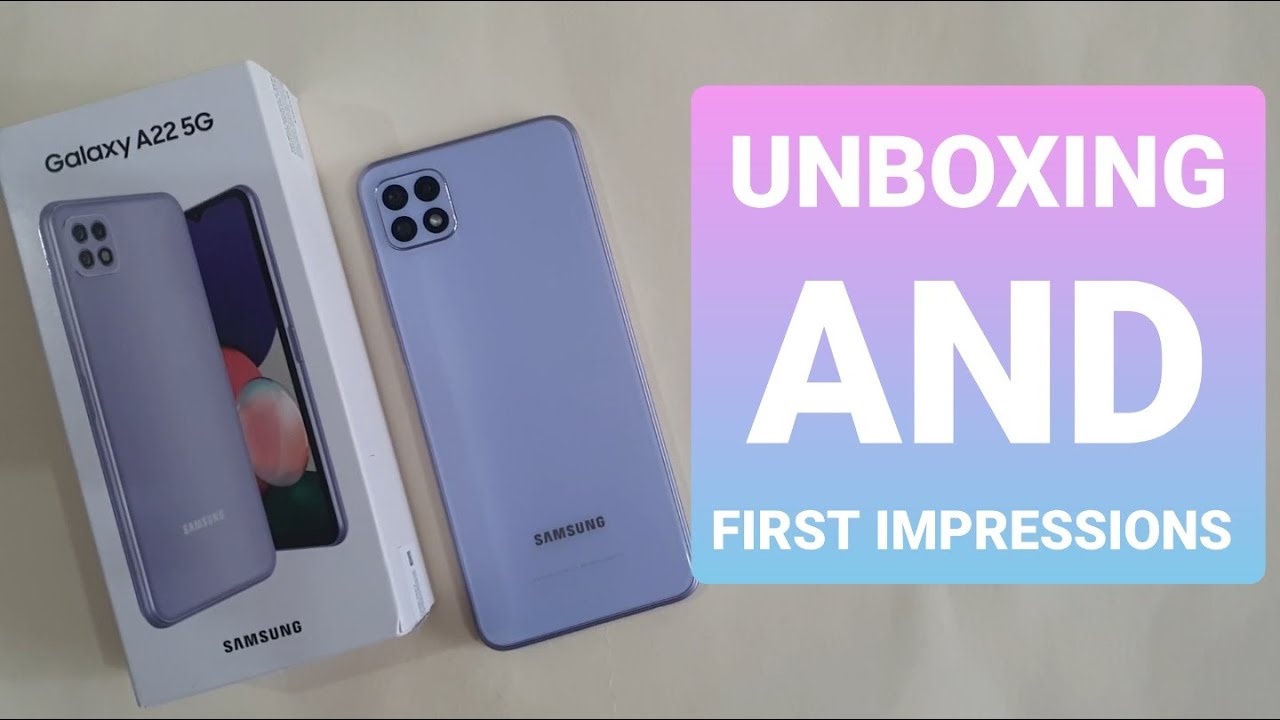 Samsung Galaxy A22 5G - Unboxing And First Impression! Affordable