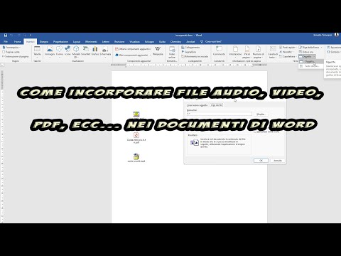 Video: Come inserisco un file WAV in un documento Word?