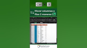 Mover filas o columnas en #excel