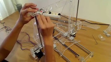 Prusa I3 3d printer building tutorial (Part 5): X-Axis mounting on frame