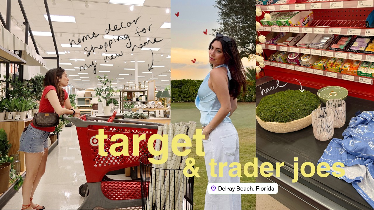 Vacation vlog! Target & trader joes shopping (& hauls)!