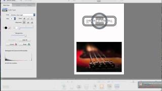 Picasa Tutorial - Photo note card setup and printing Mac Canon printer Horizontal Image Layout