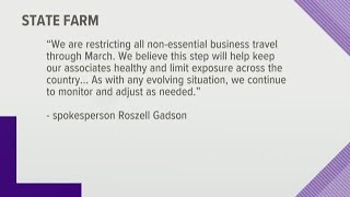 State Farm restricting non-essential business travel through March
