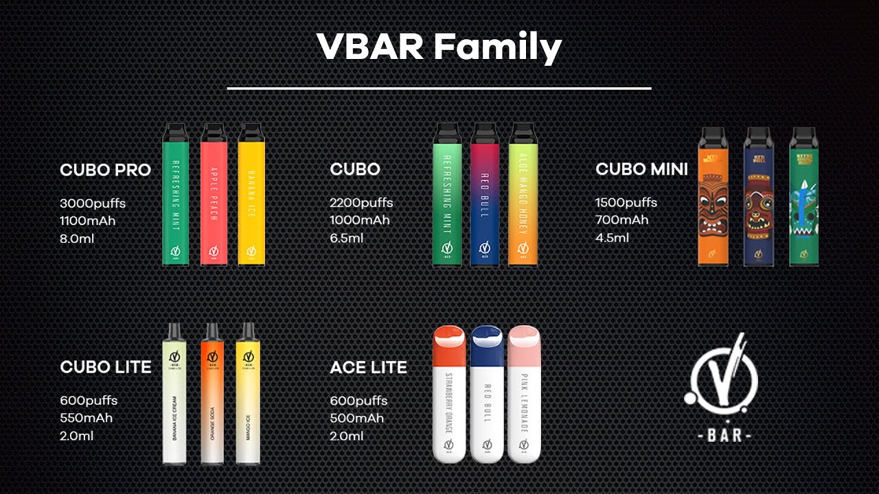 Vbar Disposable Vapes | LINVO Vbar Cubo Lite&Ace Lite | Elegomall