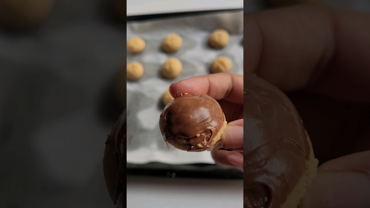Easy Nutella Dip Cookie | Mini Nankhatai | Nutella Dip Nankhatai Recipe 