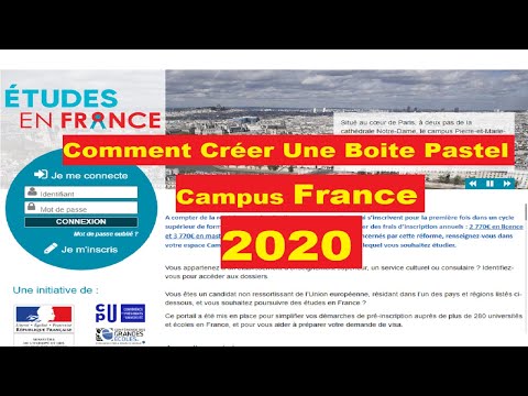 Comment créer une boite pastel Campus France Part 1