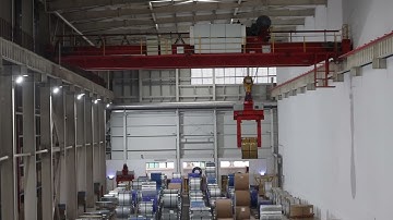 Automated Steel Coil Handling Crane