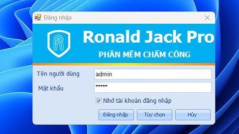 Hướng dẫn xuất báo cáo chấm công ra excel trên phần mềm chấm công Ronald Jack Pro