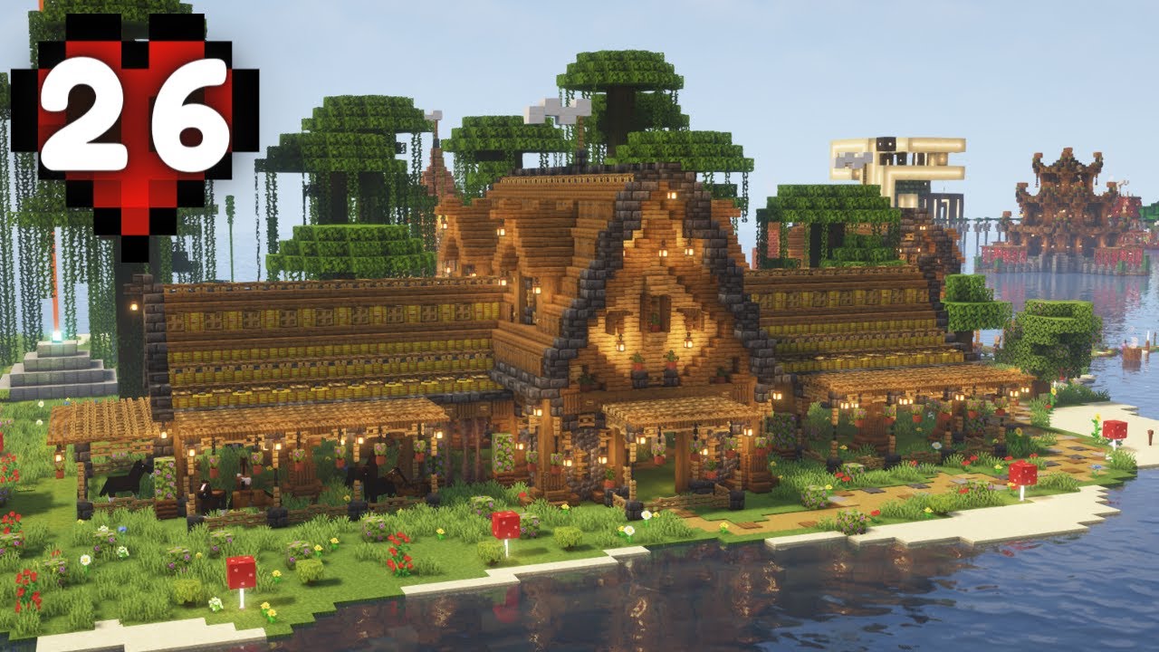 Minecraft 1.19 Hardcore Let's Play: Horse Stables! Episode 26