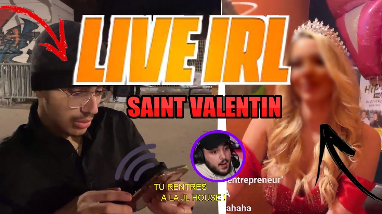 JL BICHOU LIVE IRL SPECIAL SAINT VALENTIN 💕 IL FINIT EN G.A.V ?! ❌ - BEST OF IRL #4