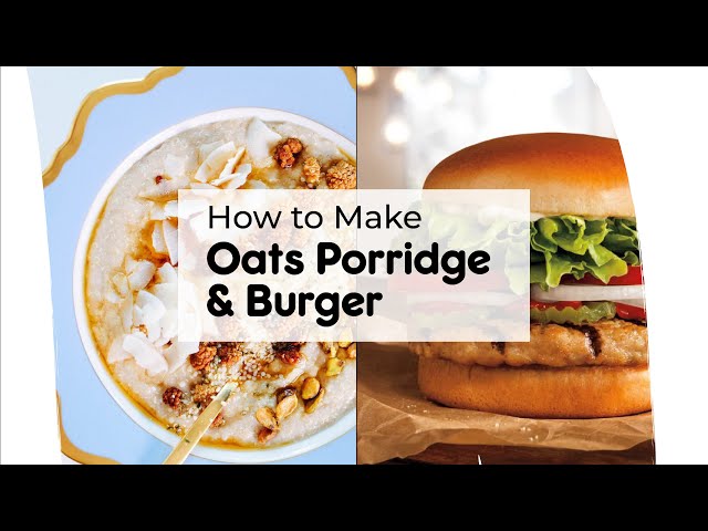 How to Make Oats Porridge and Burger | Val's Kitchen