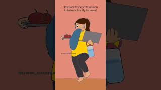 how society expects 🥲 #doodle #trendingshorts #youtubeshorts #adulting #family #women #multitasking
