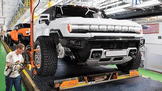 Inside Massive Factory Producing the Brand New Hummer EV From Scratch