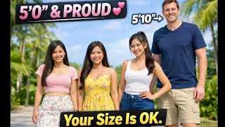"The Average Height Of A Filipino Woman Is 150- 152 cm (4'11" - 5'0" - But Your Size Is OK "