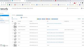 Securly- web links and block list
