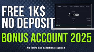 Get free 1000$ to start trading | No deposit required | free prop account