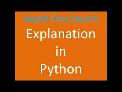 Depth First Search explanation in python language - hindi