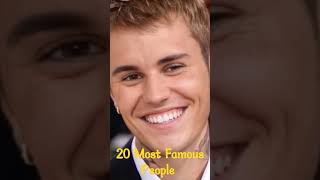 Most Famous People Justin Bieber The Rock Taylor Swift shorts