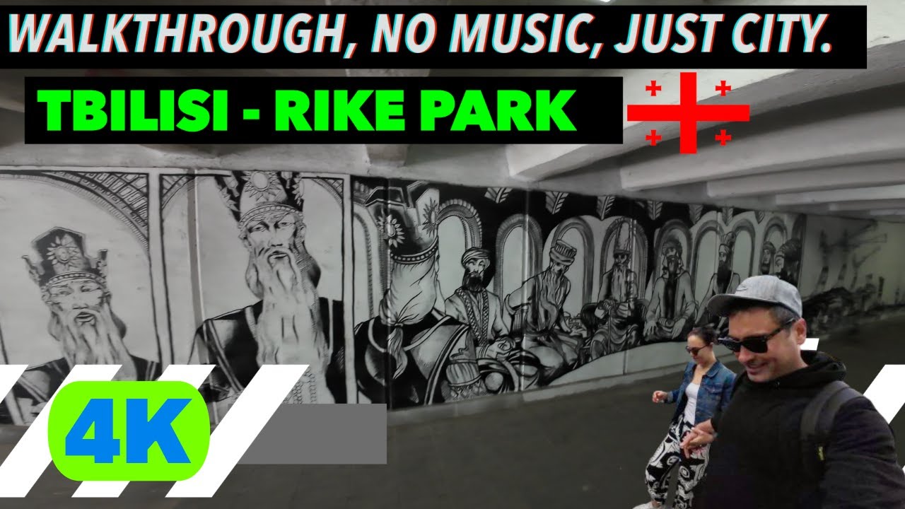 Rike Park in Tbilisi 2024 🇬🇪 4K Winter Walkthrough | AMAZING and BEAUTIFUL!