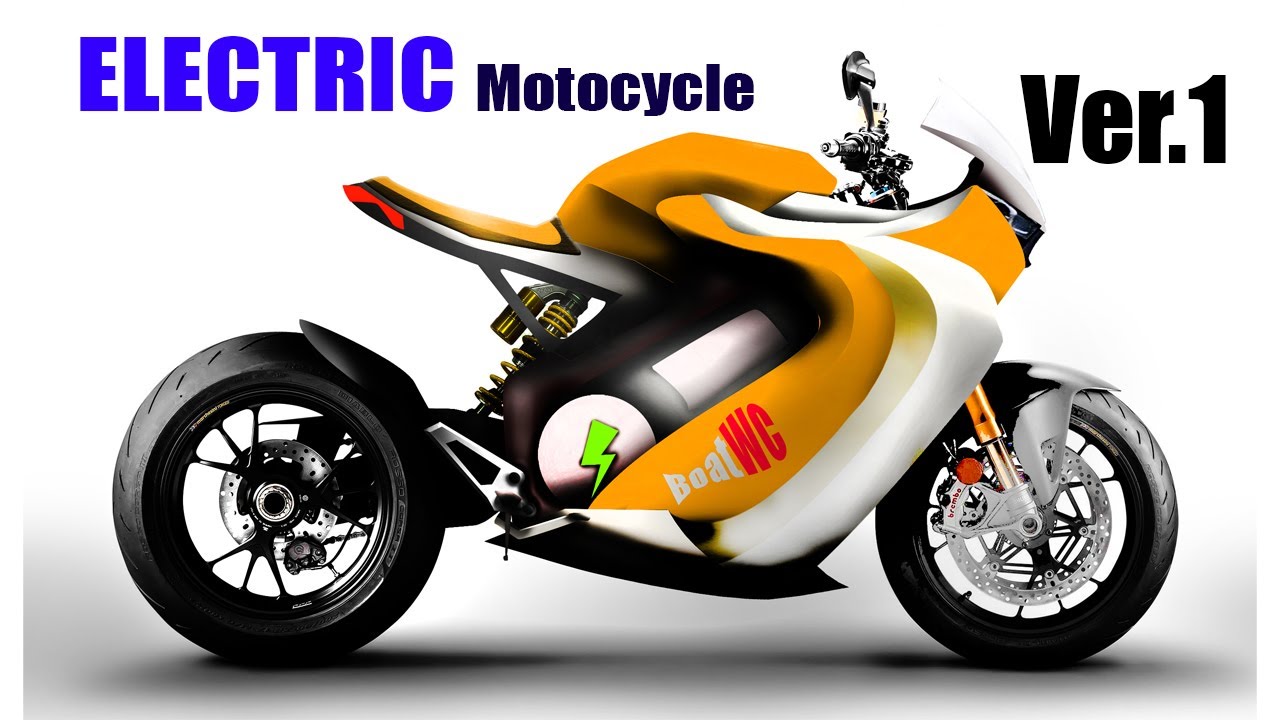 Electric Motocycle Drawing (Pentool) | Ver.1(Photoshop){BoatWC}