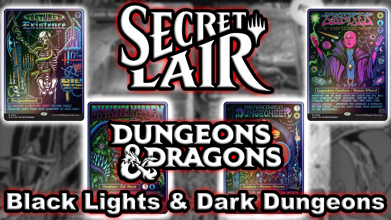 Secret Lair Black Lights & Dark Dungeons - YouTube