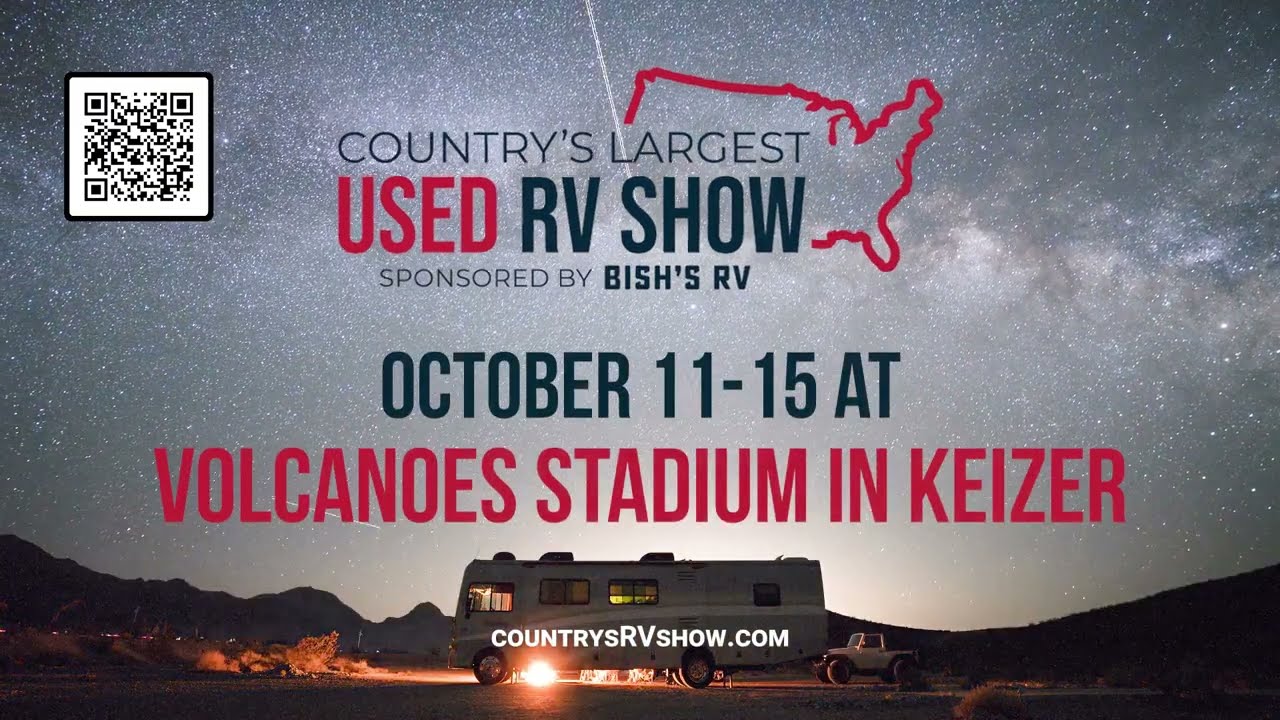 Country's Largest Used RV Show - Oct. 11-15 - Volcanoes Stadium in Keizer