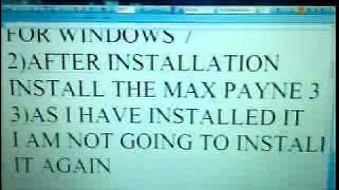 HOW TO SOLVE THE BLUE SCREEN ERROR IN MAX PAYNE 3