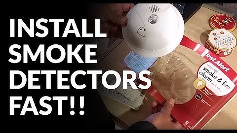 The fastest way how to install battery operated smoke detectors!