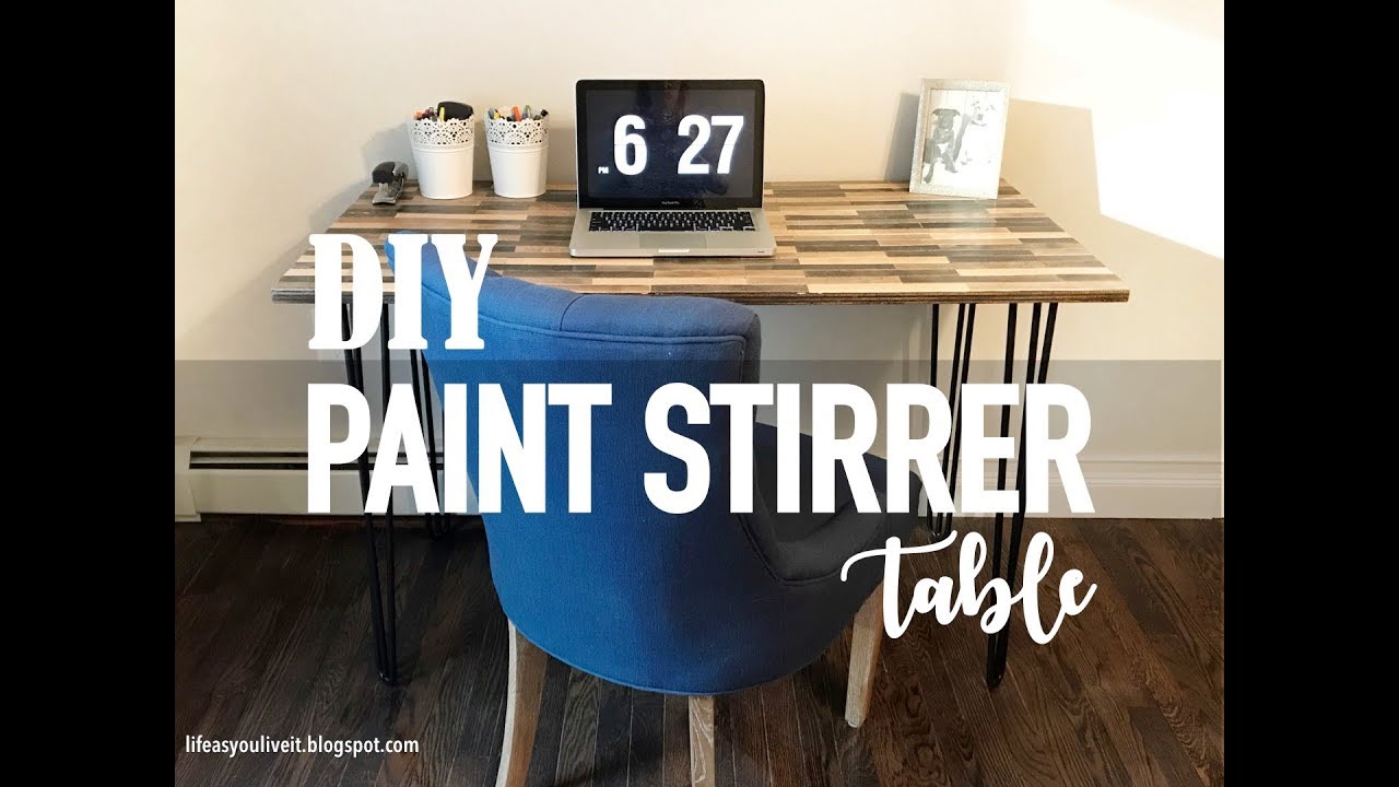 DIY Paint Stirrer Table YouTube
