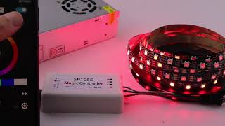OUMUKALED- SP105E Magic Controller bluetooth DC5-24V 2048 Pixels for WS2811 2812 2801 6803 LED Strip