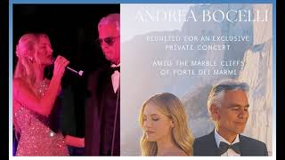 Andrea Bocelli and Amy Manford in Forte dei Marmi