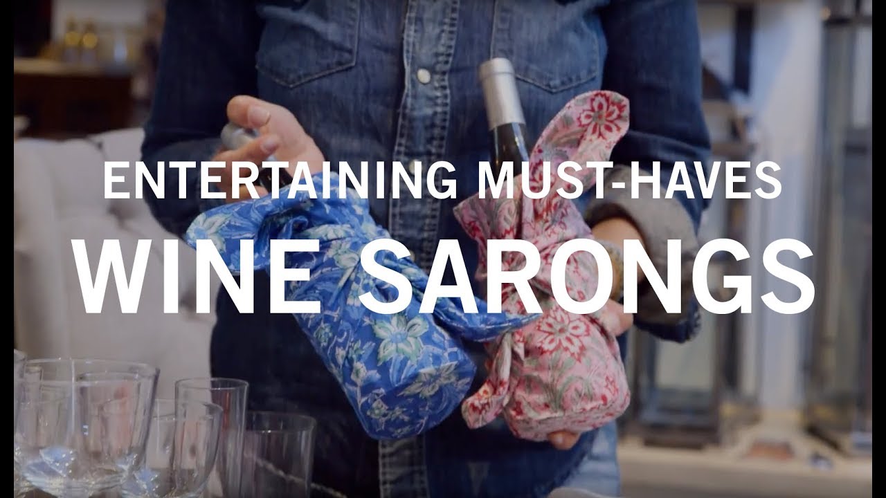 Entertaining Must-Haves: Wine Sarongs
