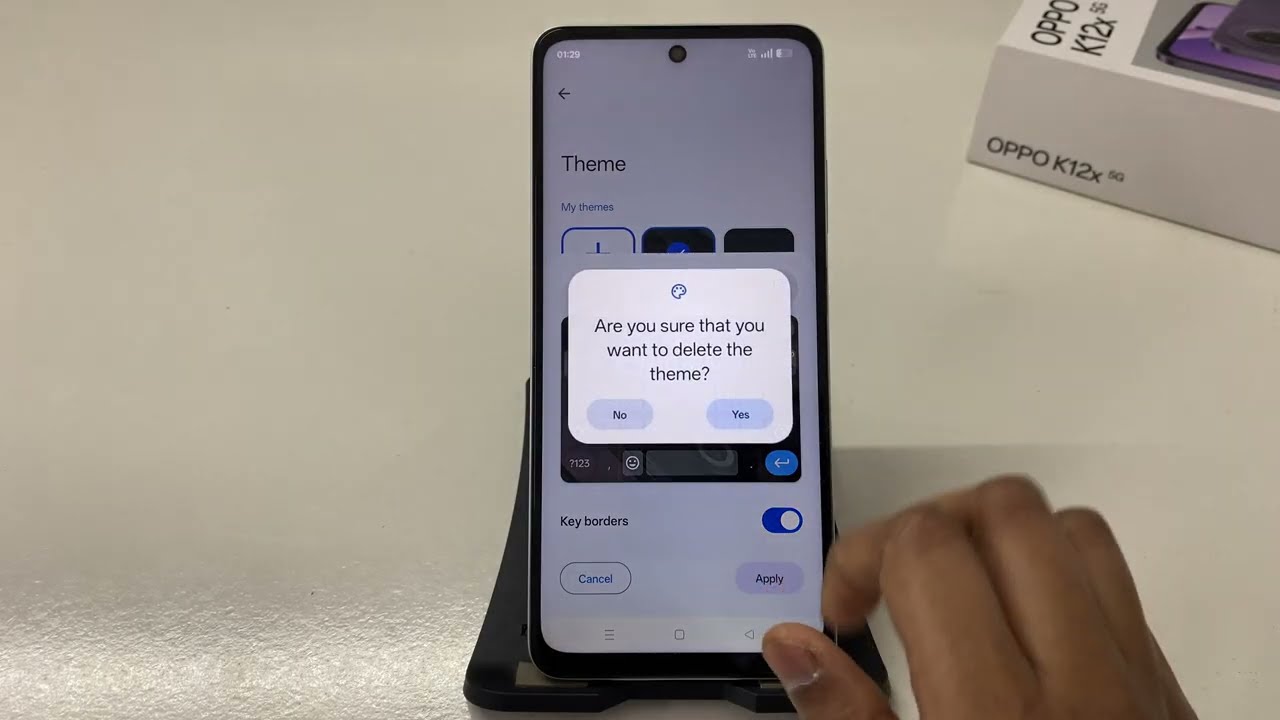 How to Delete Photo from Keyboard Theme in OPPO K12X