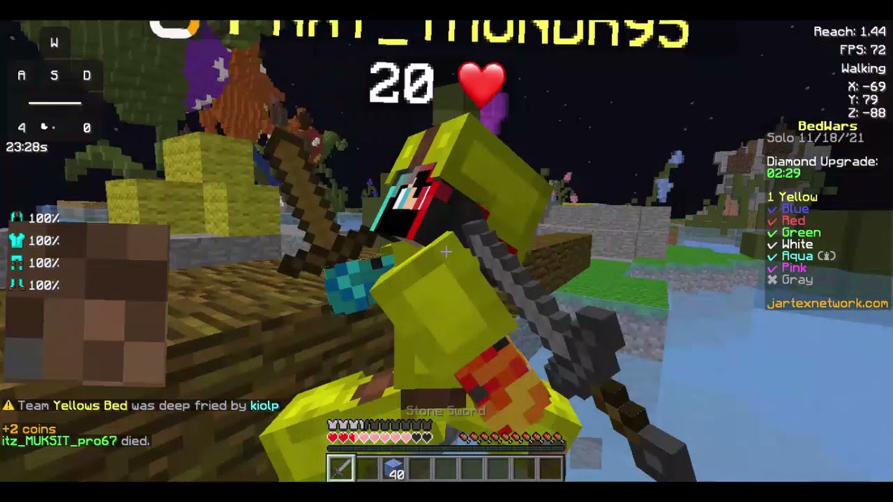 jartex bedwars challenges 3 YouTube